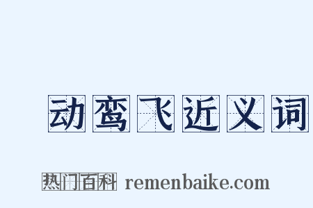 鹓动鸾飞近义词是什么意思的图片